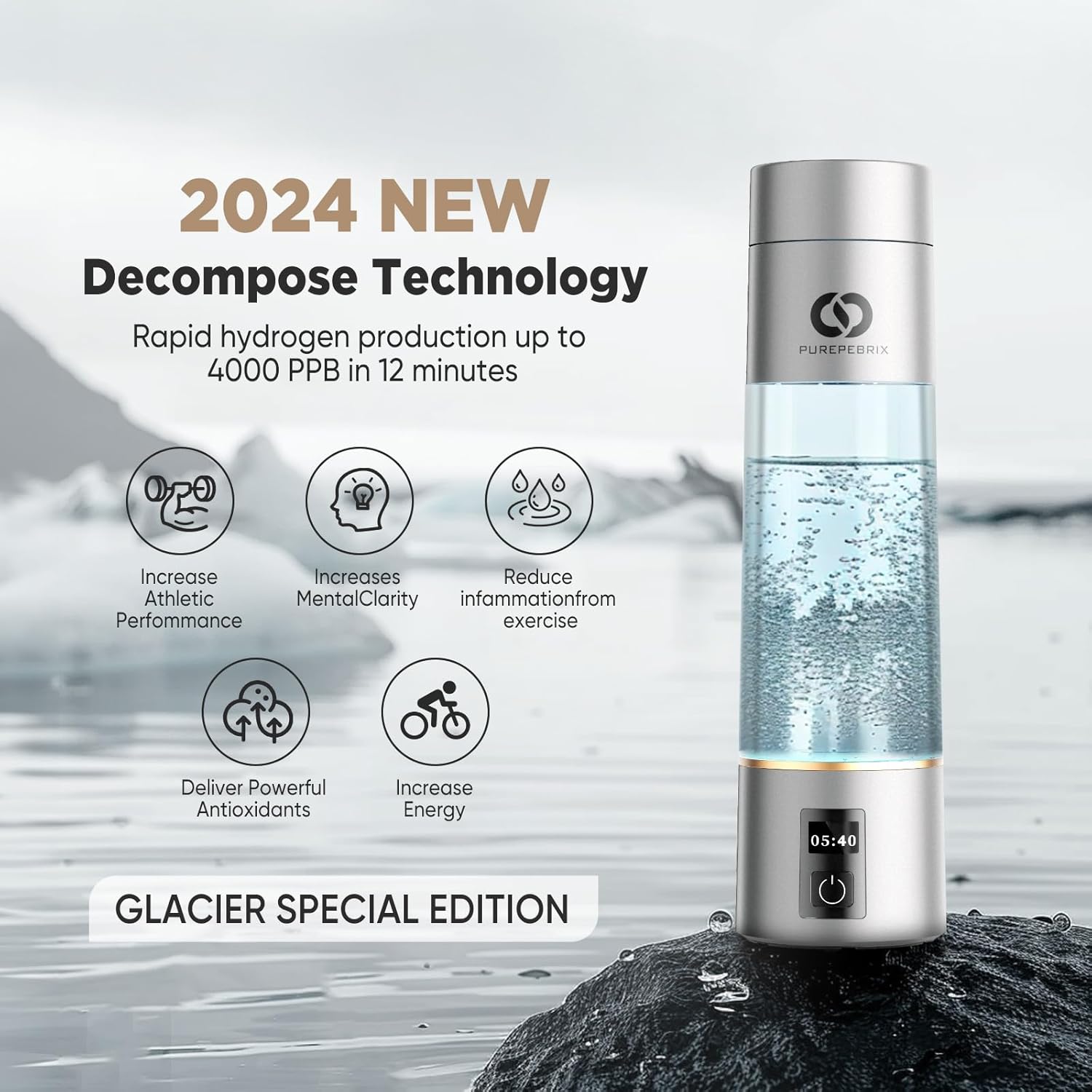 Kurflo 水素生成器 コンパクト型水素発生器 水素発生量150ml±10%/分